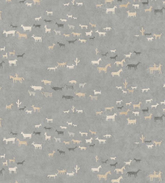 Paper Trail Wallpaper by Lewis & Wood Flintstone