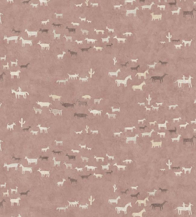 Paper Trail Wallpaper by Lewis & Wood Sunset