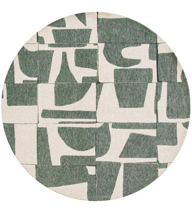 Louis De Poortere Papercut Round rug Sea Spray 115512 Sea Spray