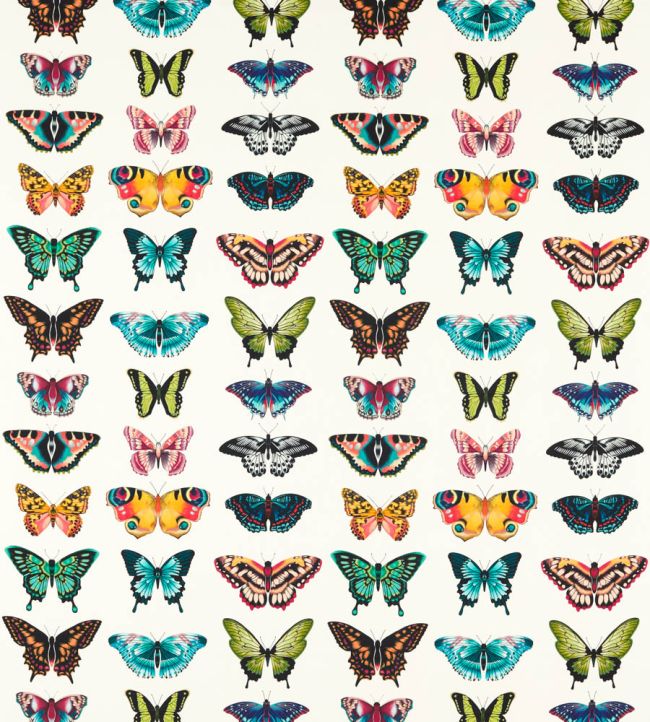 Papilio Outdoor Fabric by Harlequin Flamingo/Papaya/Loganberry