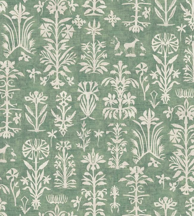 Papyrus Wallpaper by Lewis & Wood Malachite