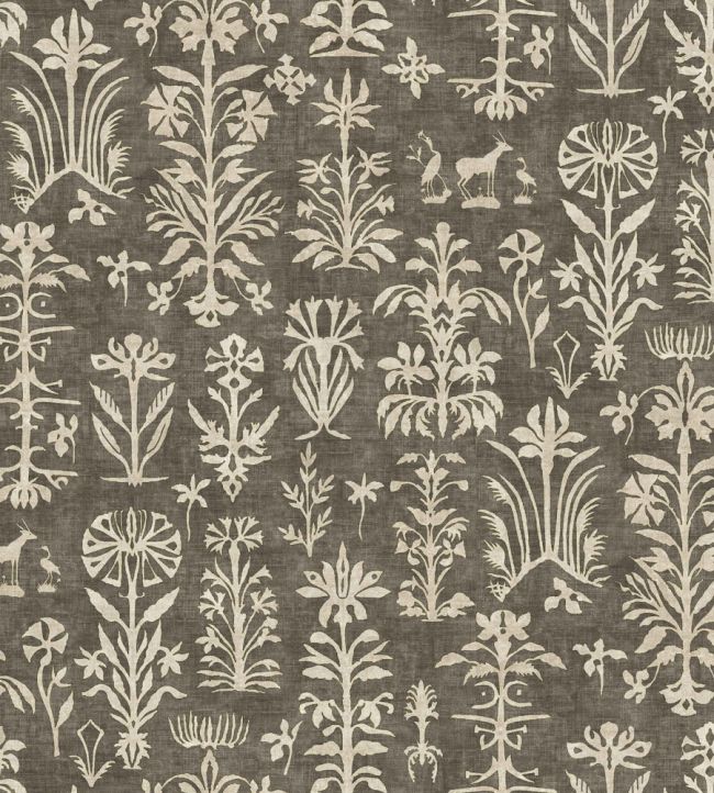 Papyrus Wallpaper by Lewis & Wood Nero