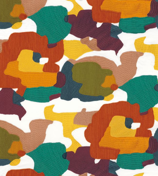 Parade Fabric by Casamance Orange brulee topaze