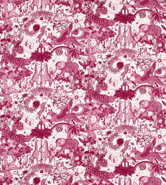 Paradise Lost Fabric by Clarke & Clarke Berry