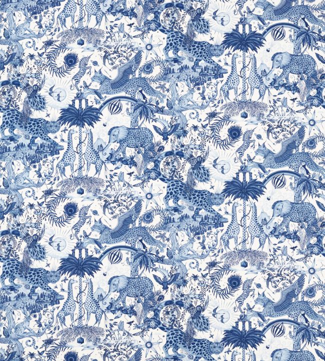 Paradise Lost Fabric by Clarke & Clarke Ink