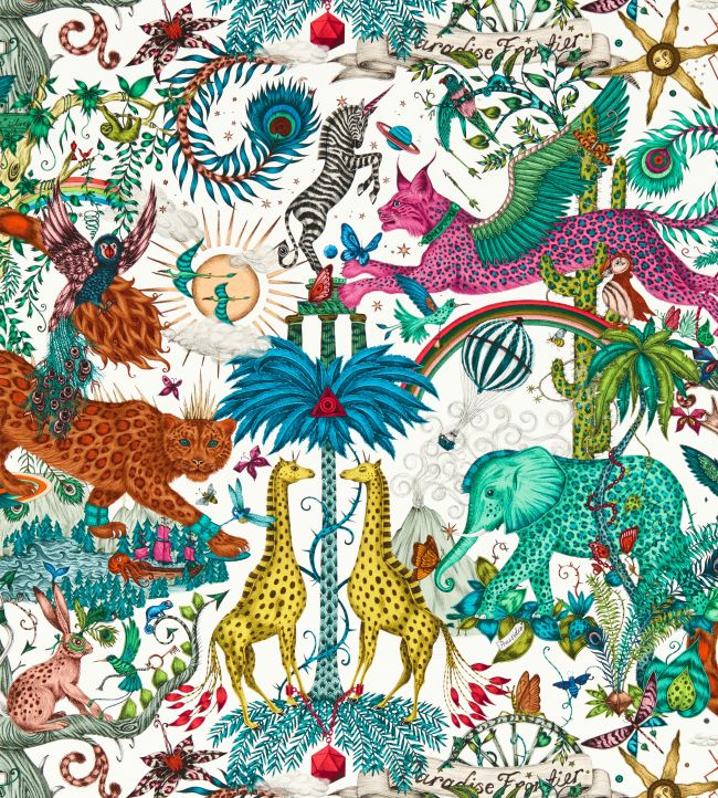Paradise Lost Wallpaper by Clarke & Clarke Ivory