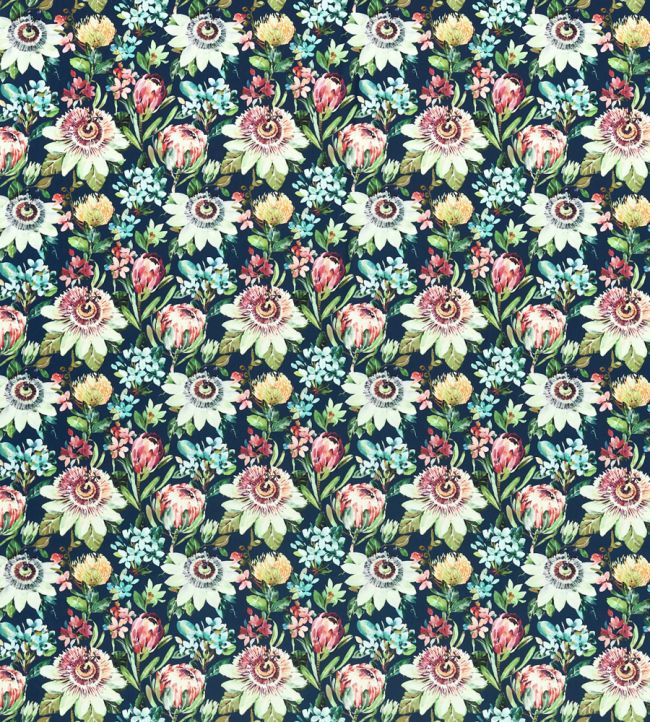 Paradise Velvet Fabric by Studio G Midnight