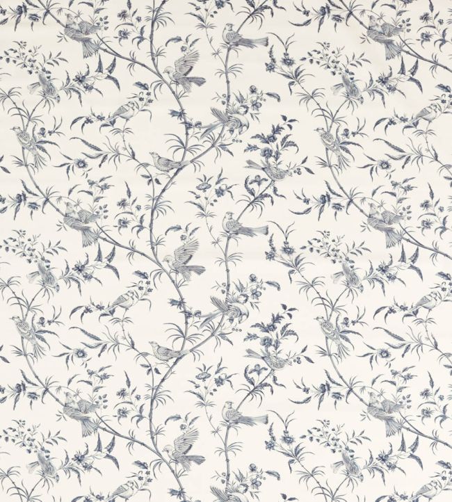Paradise Woods Toile Fabric by Sanderson Woad