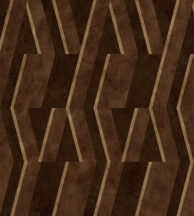 Parallels Wallpaper by Coordonne Chocolate