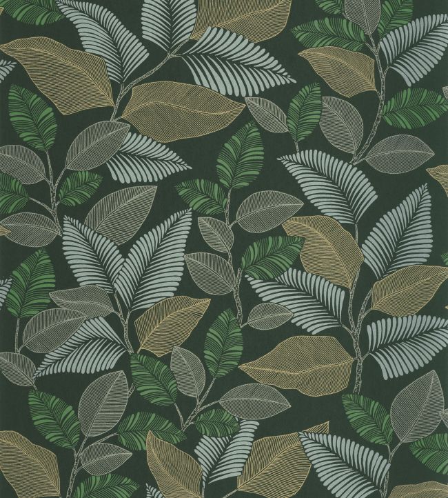 Paraty Wallpaper by Casadeco Vert Canopee