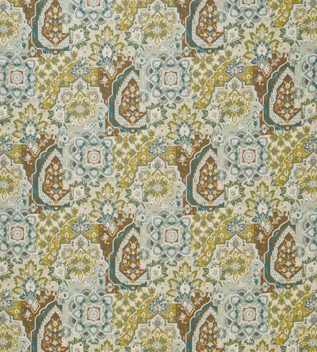 Paridaiza Fabric by Nina Campbell Aqua/Green