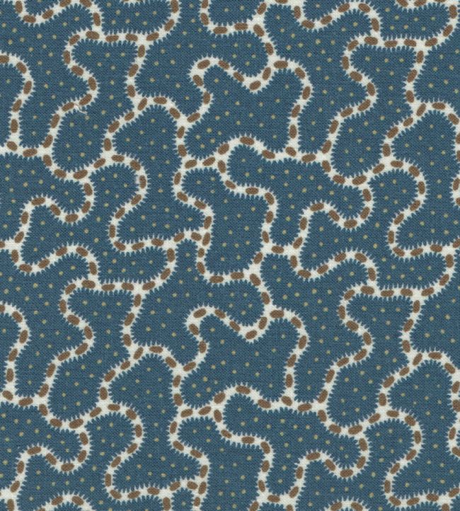 Parnham Fabric by Titley and Marr Prussian