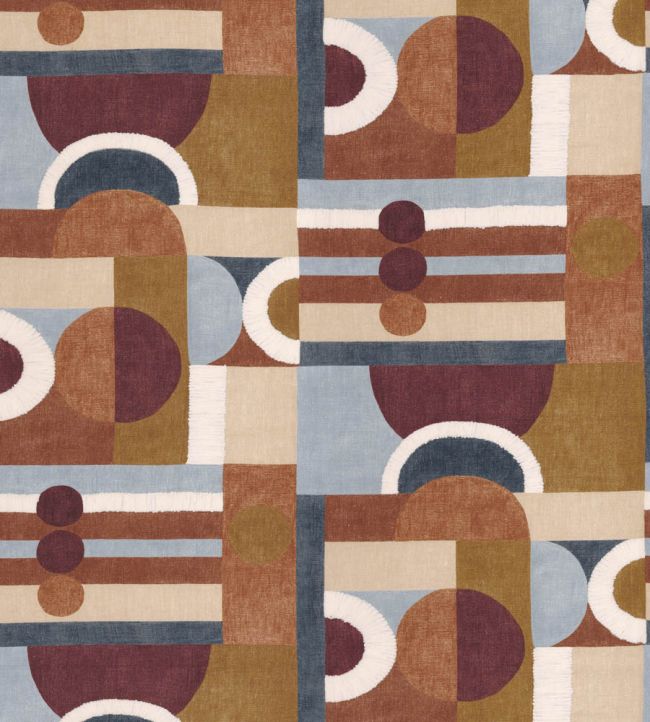 Paro Fabric by Casamance Pourpre Ocre