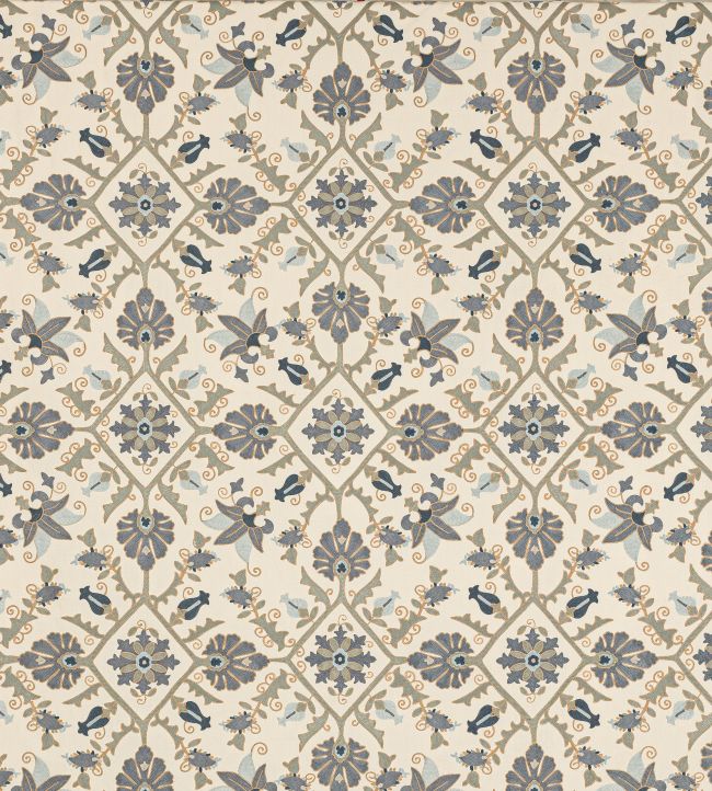 Pashley Fabric by Colefax and Fowler Blue