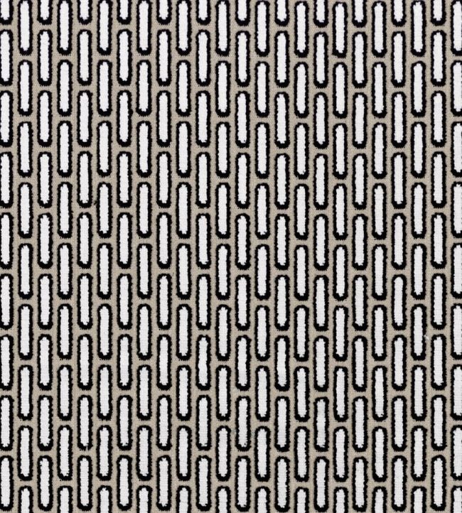 Passerelle Fabric by Camengo Black & White