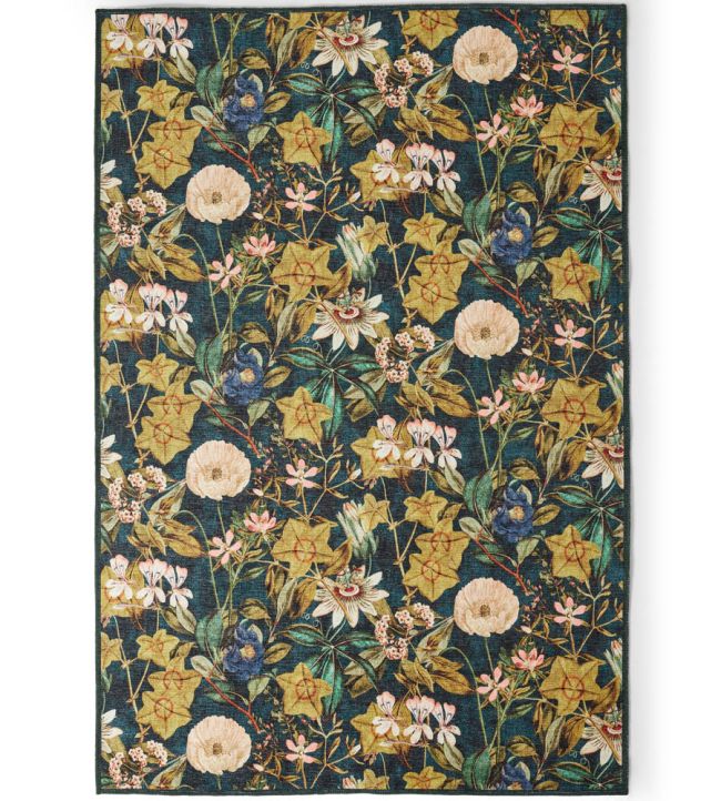 Clarke & Clarke Passiflora rug Forest CCPASSFOWA7615 Forest