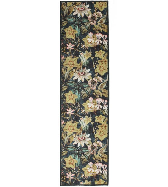 Clarke & Clarke Passiflora Runner rug Forest CCPASSFOWA6123 Forest