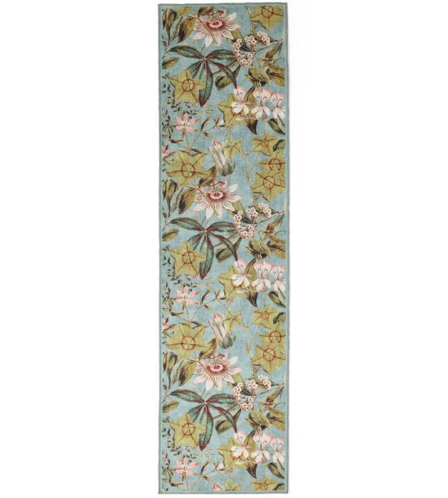Clarke & Clarke Passiflora Runner rug Mineral CCPASSMIWA6123 Mineral