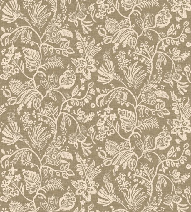 Pastel Wallpaper by Casamance Kaki Clair