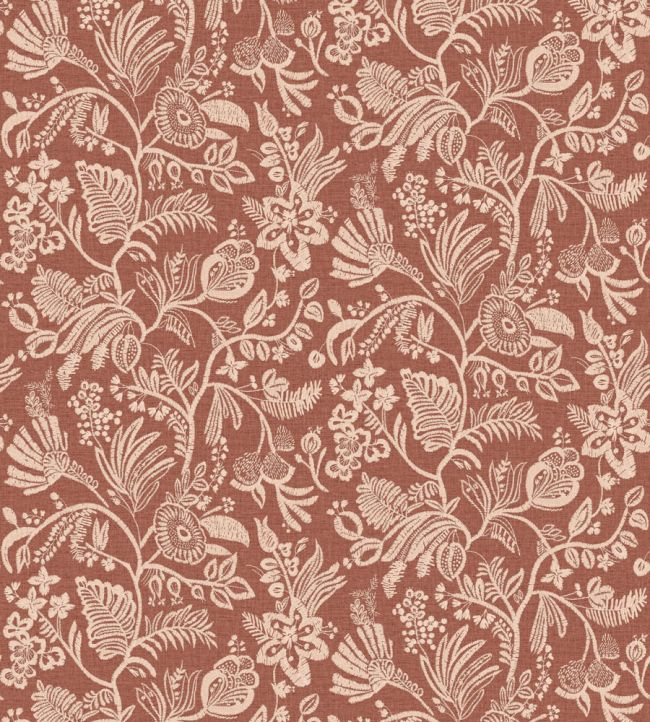 Pastel Wallpaper by Casamance Terracotta