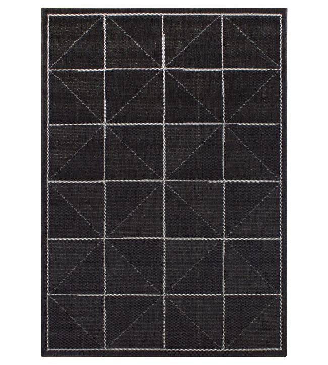 Asiatic Patio Check rug Charcoal PATI-07-120170 Charcoal