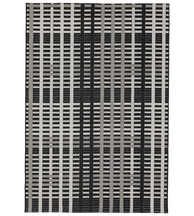 Asiatic Patio Grid rug Black PATI-22-120170 Black
