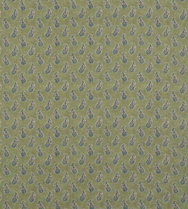 Patola Paisley Fabric by GP & J Baker Emerald