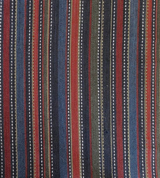 Patoli Stripe Fabric by Ian Sanderson Indigo
