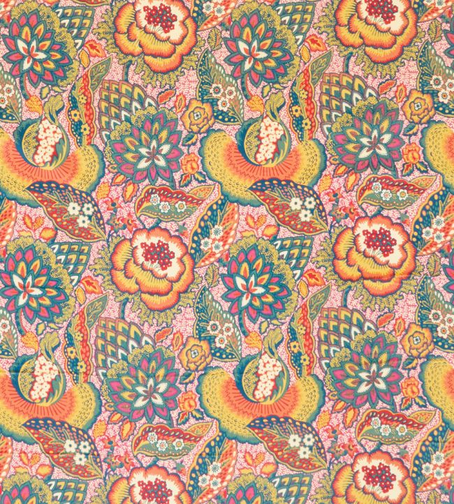 Patricia in Cotton Velvet Fabric by Liberty Lacquer Bright