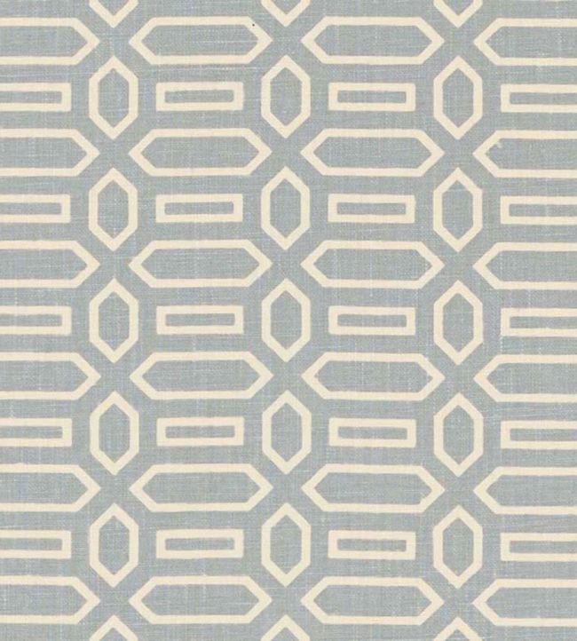 Pavilion Fabric by Schumacher Orpington Blue