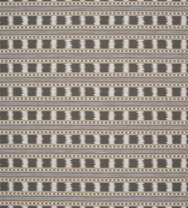 Paxton Fabric by James Hare Charcoal/Amber