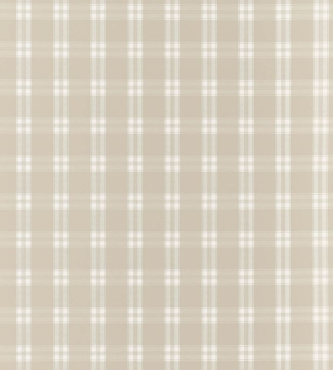 Payton Check Wallpaper by Anna French Beige