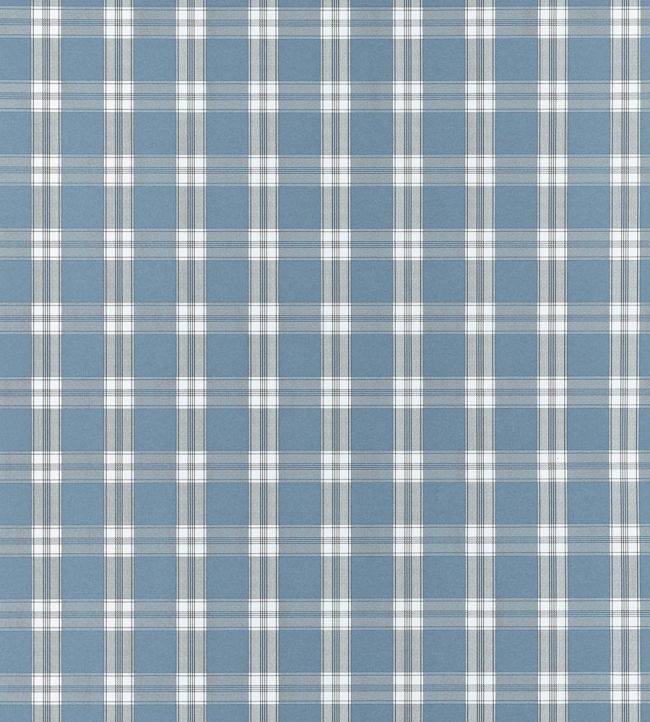 Payton Check Wallpaper by Anna French Blue