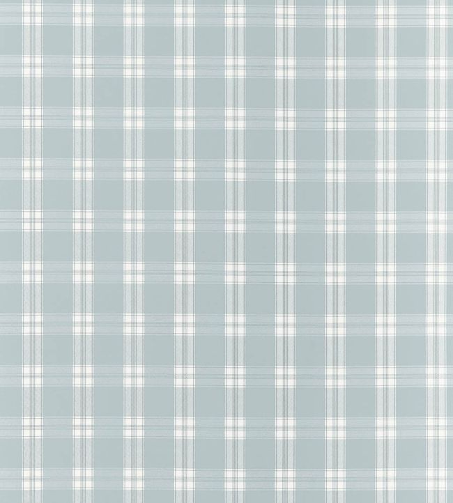 Payton Check Wallpaper by Anna French Spa Blue