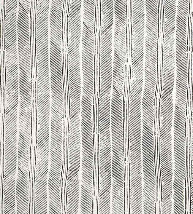 Peacock Fabric by Christopher Farr Cloth Charcoal