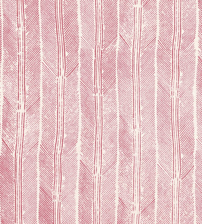 Peacock Fabric by Christopher Farr Cloth Hot Pink