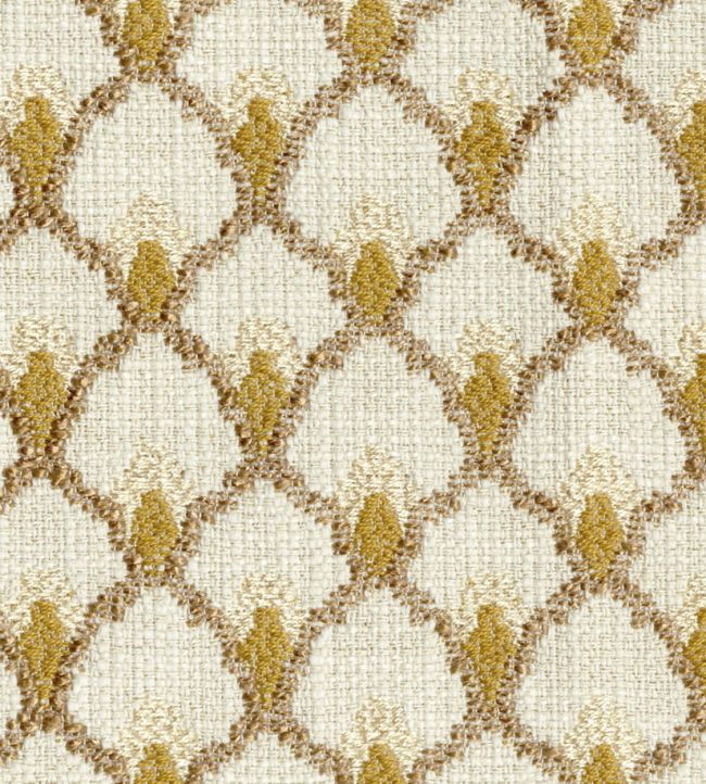 Peacock Fabric by JORO Turmeric
