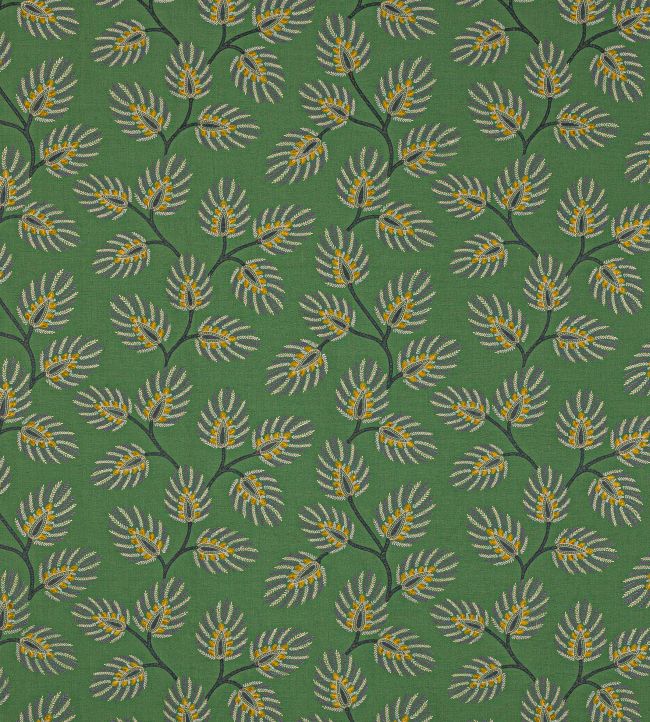 Peacock Leaf Fabric by Jane Churchill Green