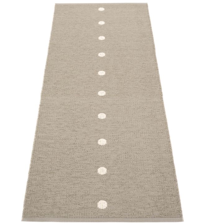 Pappelina Peg Runner rug Dark Linen/Vanilla PE9G720 Dark Linen/Vanilla