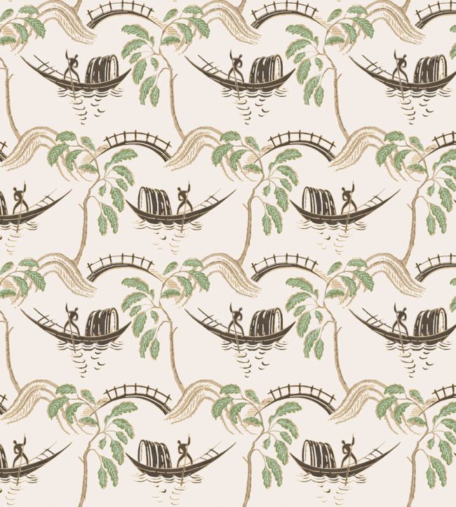 Peggy Fabric by Nina Campbell Green/Ivory