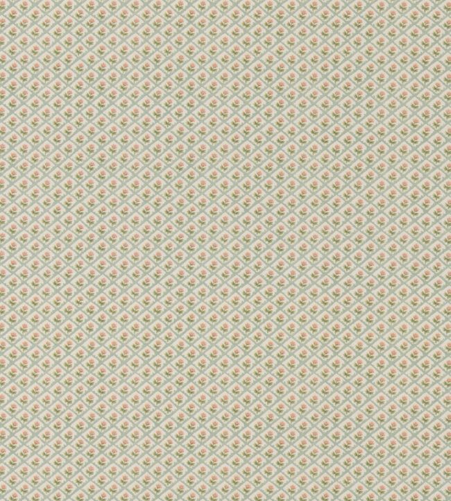 Penny Fabric by GP & J Baker Aqua/Pink