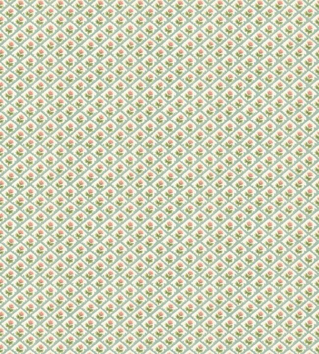 Penny Wallpaper by GP & J Baker Aqua/Pink