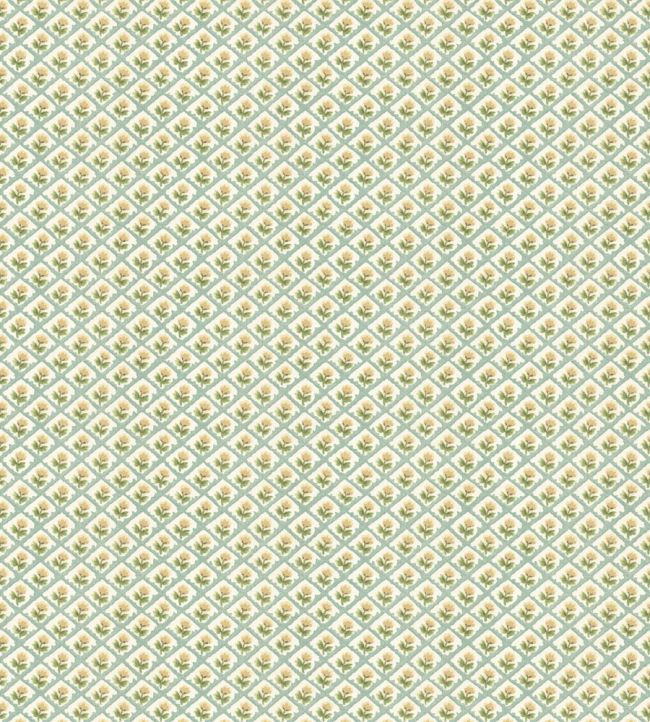 Penny Wallpaper by GP & J Baker Aqua