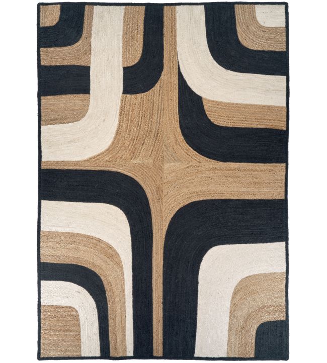Elitis Penny Lane rug Black and White TA119-85-05 Black and White