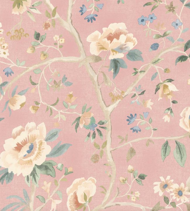 Peonia Wallpaper by Woodchip & Magnolia Rose