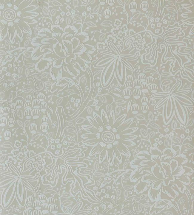 Peony Garden Wallpaper by 1838 Wallcoverings Ivory