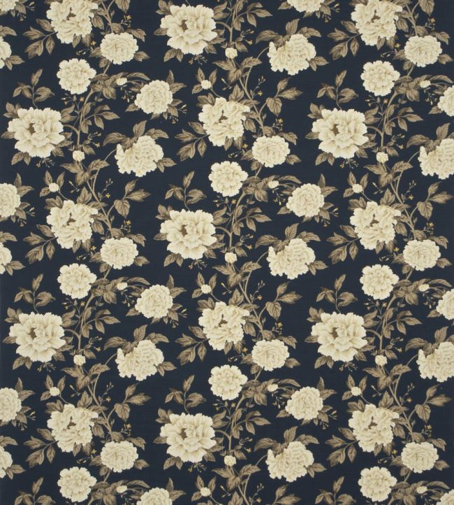 Peony Tree Fabric by Sanderson Blue/Primrose