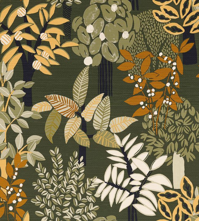 Peradeniya Wallpaper by Casamance Kaki/Paille