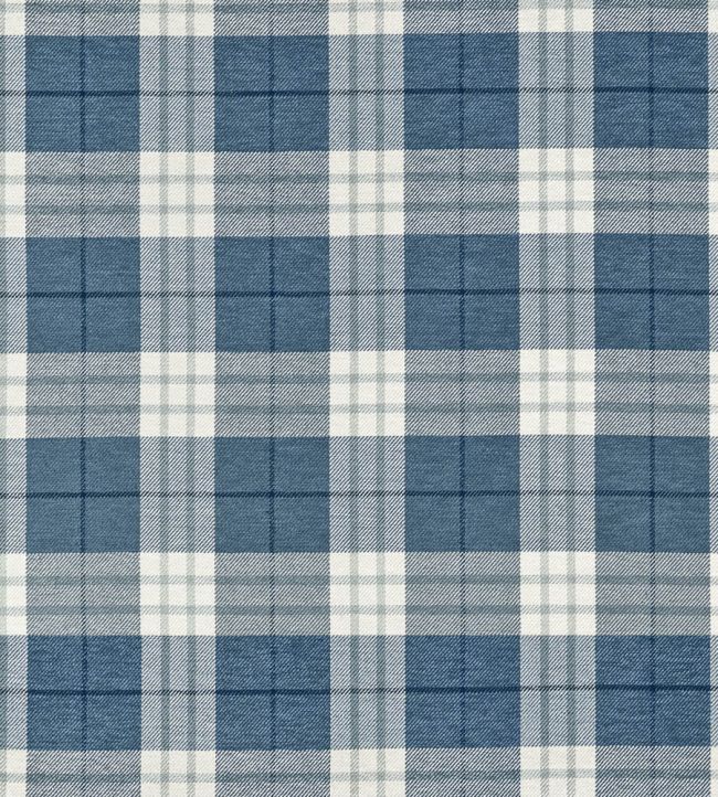Percival Plaid Fabric by Thibaut True Blue