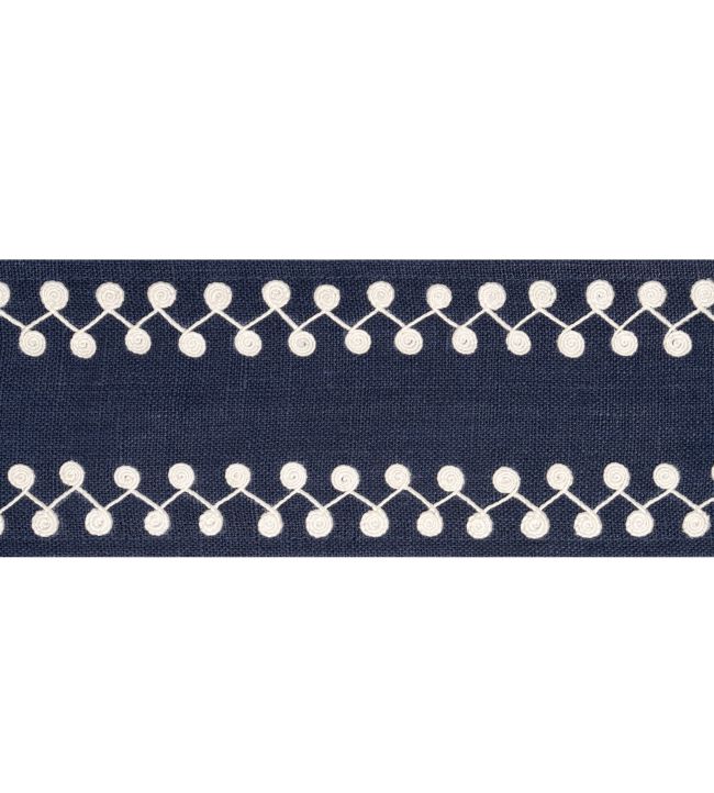 Perla Tape Trimming by Thibaut Navy